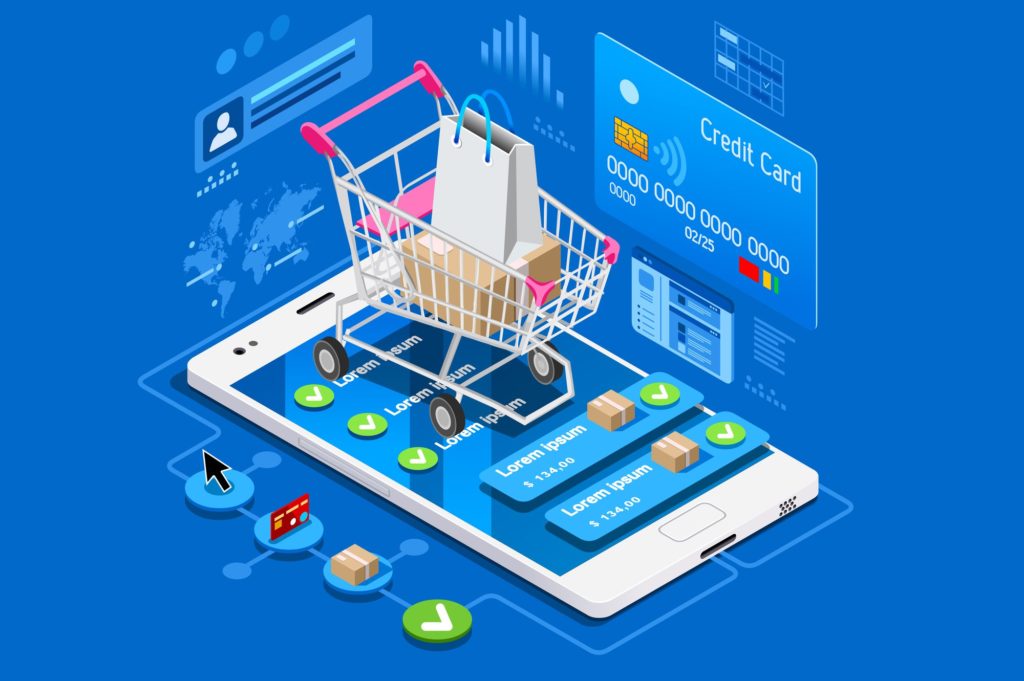 an illustration of ecommerce product management software