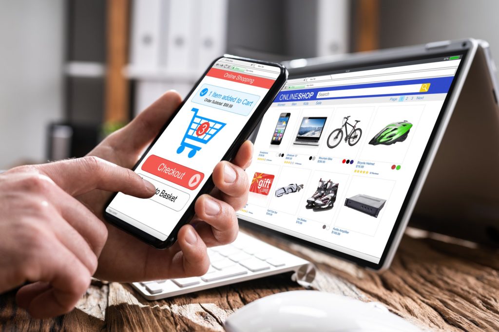 a purchase made on an ecommerce website